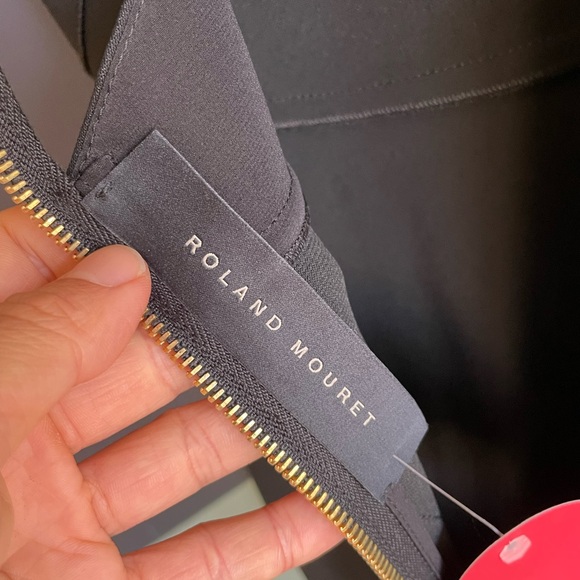 NWT Roland Mouret Black Gabelle Stretch Double Crepe Dress Sz 2-4/FR 36 - Picture 6 of 14